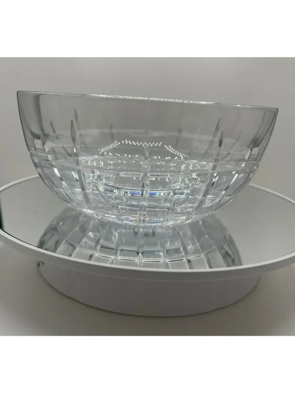 Ralph Lauren Lead Crystal Cocktail Nut Bowl Candy Dish 5.5 x 2.5 in. 1.5 lbs